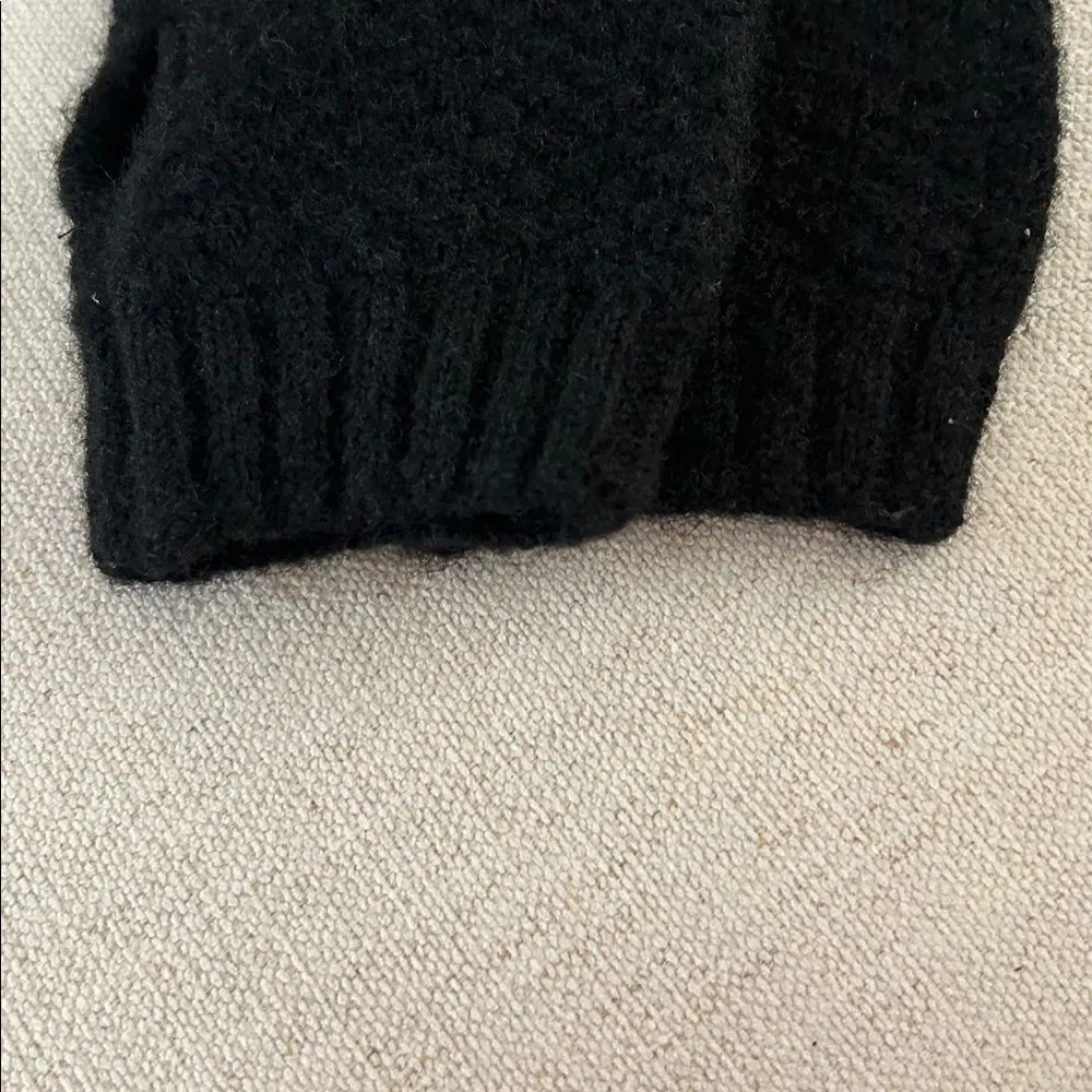 Free People Amour Knit Arm Warmers, Black, One size, NWOT